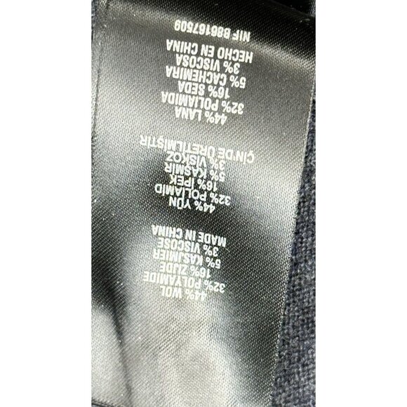 Ted Baker Mens Sweater Wool Cashmere Silk Blend V Neck Gray Size 6 US XL - Picture 11 of 15